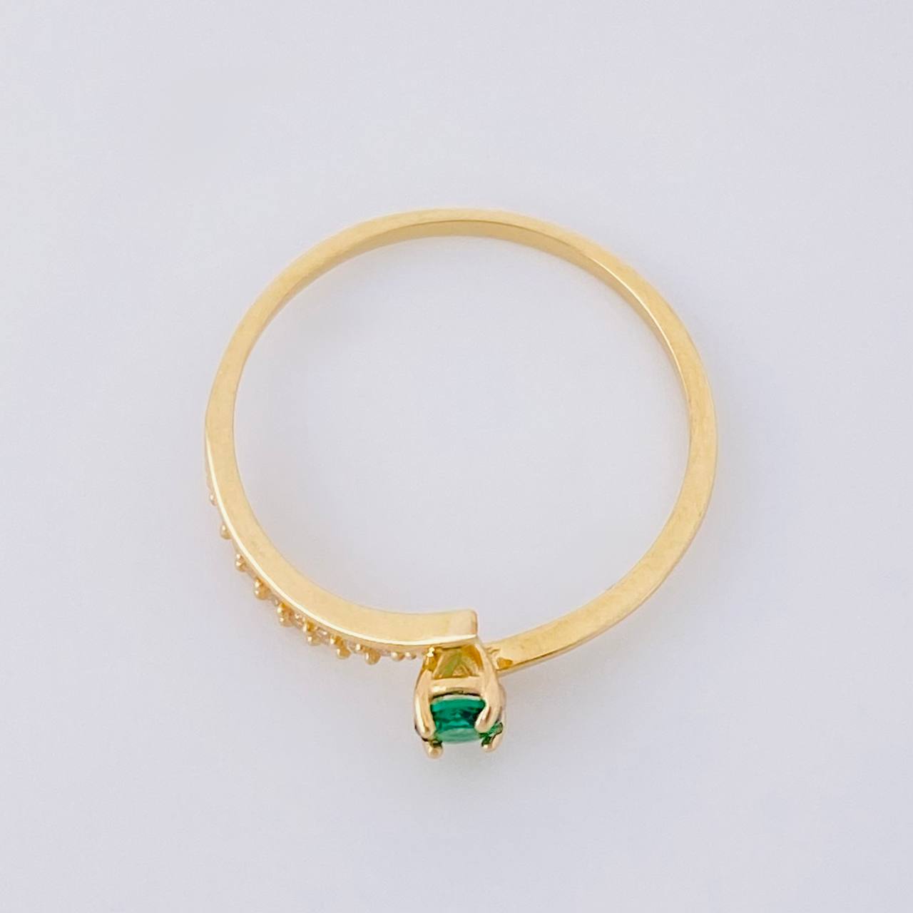 Ring Pave Band 0.95g / T5 1/2 Yellow Gold 18K