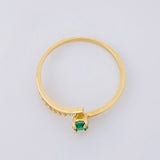 Ring Pave Band 0.95g / T5 1/2 Yellow Gold 18K