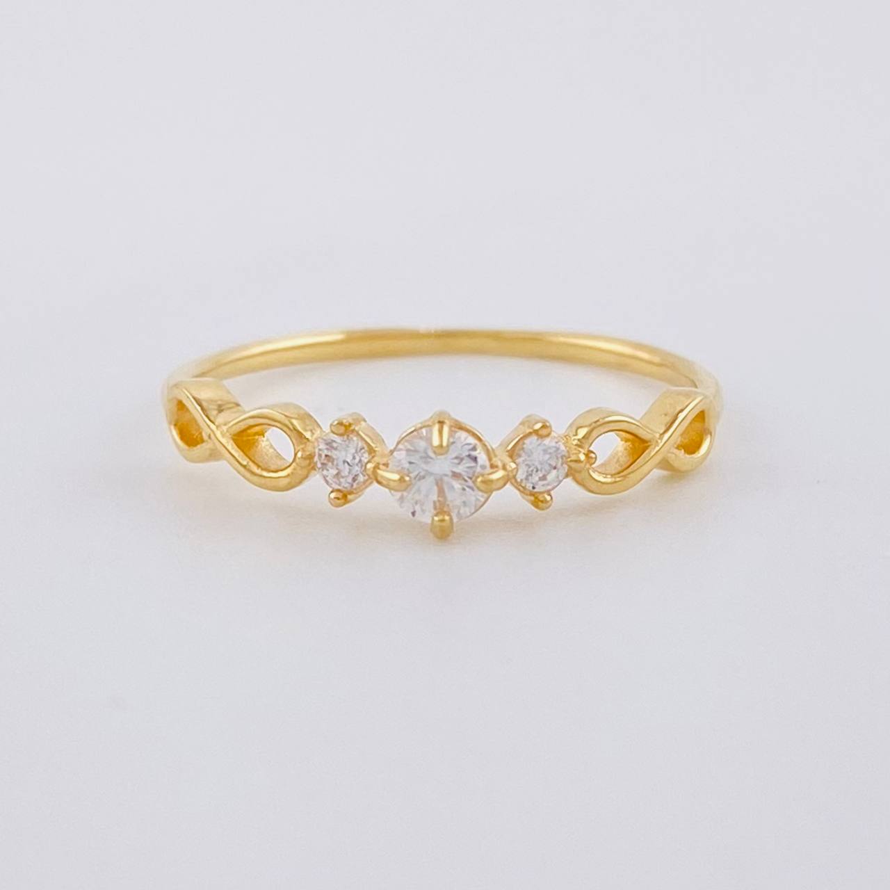 Solitaire Ring Infinites 1g / T5 1/2 Yellow Gold 18K