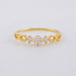 Solitaire Ring Infinites 1g / T5 1/2 Yellow Gold 18K