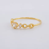 Solitaire Ring Infinites 1g / T5 1/2 Yellow Gold 18K