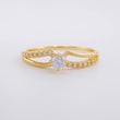 Dense Bows Ring 1.2g / T5 Yellow Gold 18K