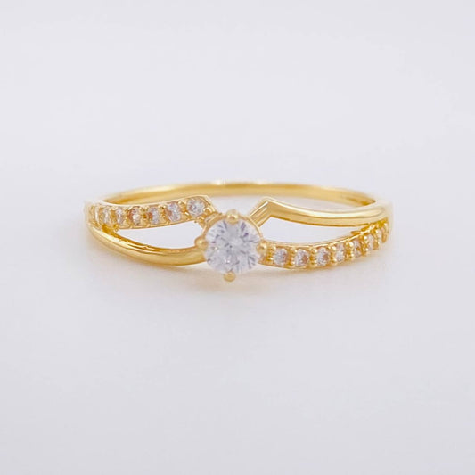 Dense Bows Ring 1.2g / T5 Yellow Gold 18K