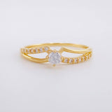 Dense Bows Ring 1.2g / T5 Yellow Gold 18K
