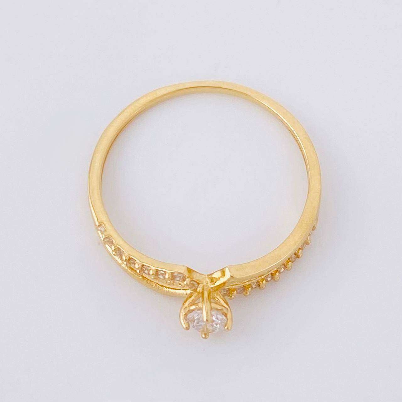 Dense Bows Ring 1.2g / T5 Yellow Gold 18K