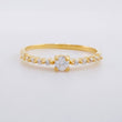 Solitaire Ring Trinity Channel 1.4g / T5 1/2 Yellow Gold 18K