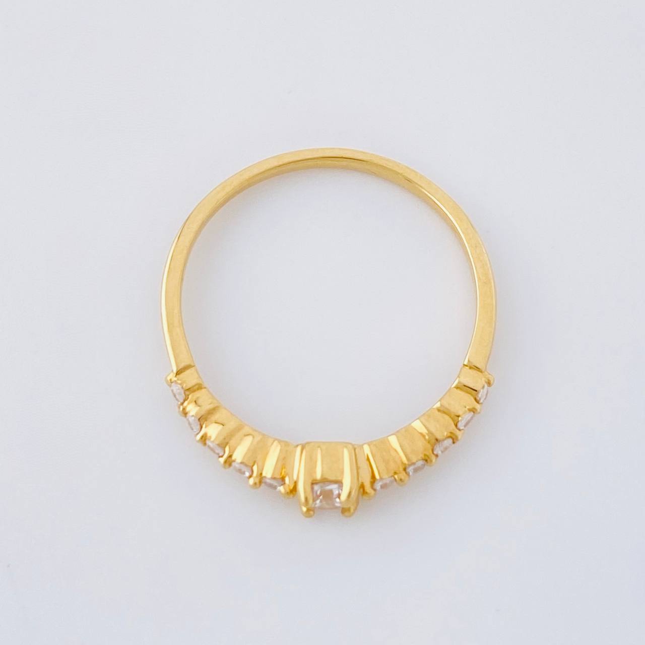 Solitaire Ring Trinity Channel 1.4g / T5 1/2 Yellow Gold 18K