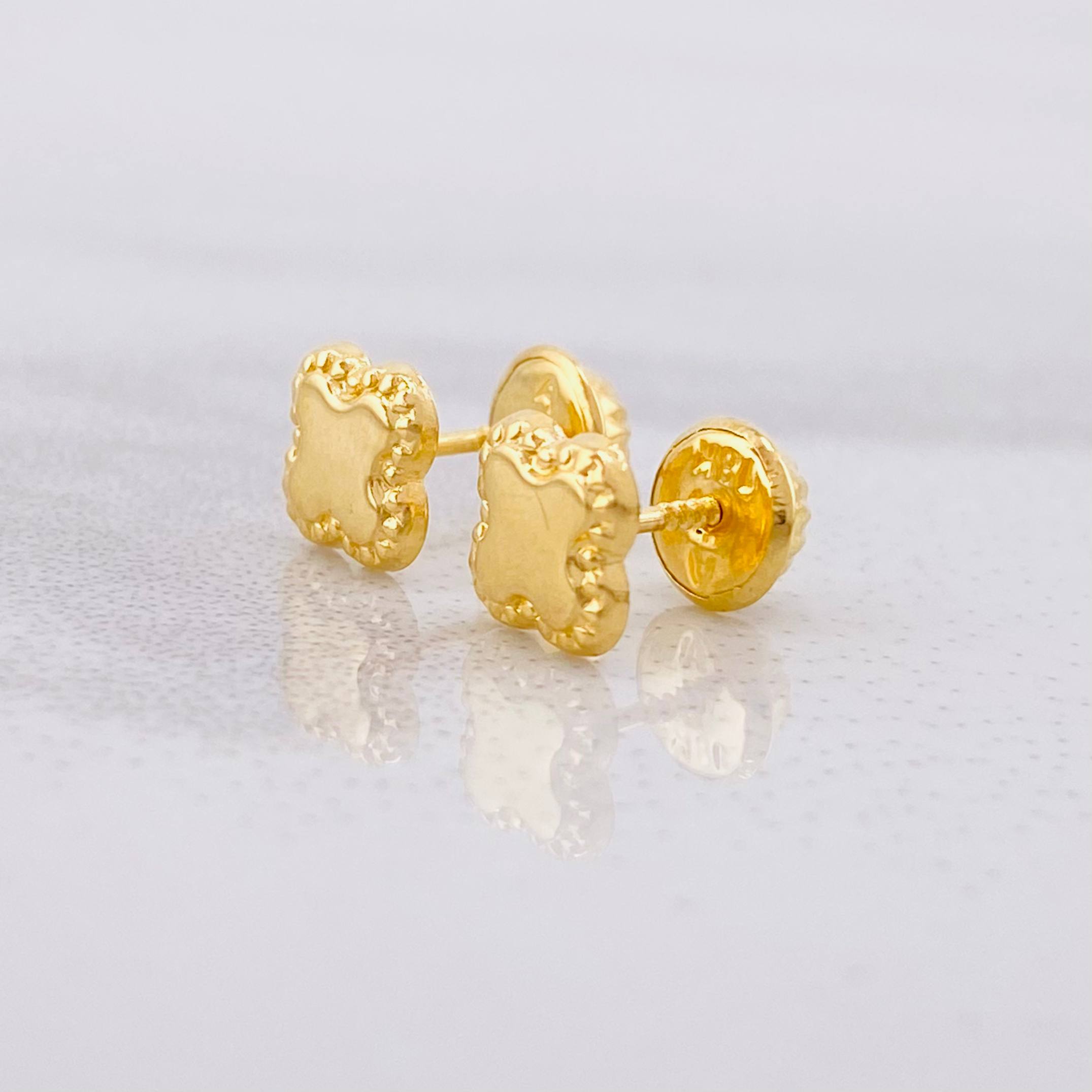 Topos Trebol 0.5g / in / 6mm Oro Amarillo 18K