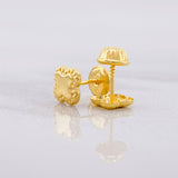 Topos Trebol 0.5g / in / 6mm Oro Amarillo 18K