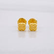 Stud Earrings Clover Diamond Cut 0.4g / in / 4.1mm Yellow Gold 18K
