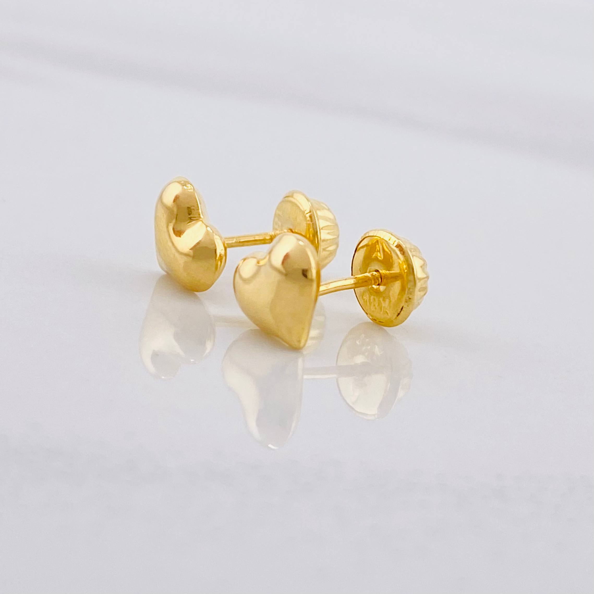 Topos Corazón 0.55g / in / 5.9mm Oro Amarillo 18K