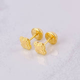 Topos Trébol Diamantado 0.45g / in / 5.2mm Oro Amarillo 18K