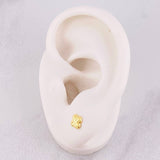 Topos Trébol Diamantado 0.45g / in / 5.2mm Oro Amarillo 18K