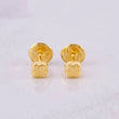 Clover Stud Earrings 0.4g / in / 3.5mm Yellow Gold 18K