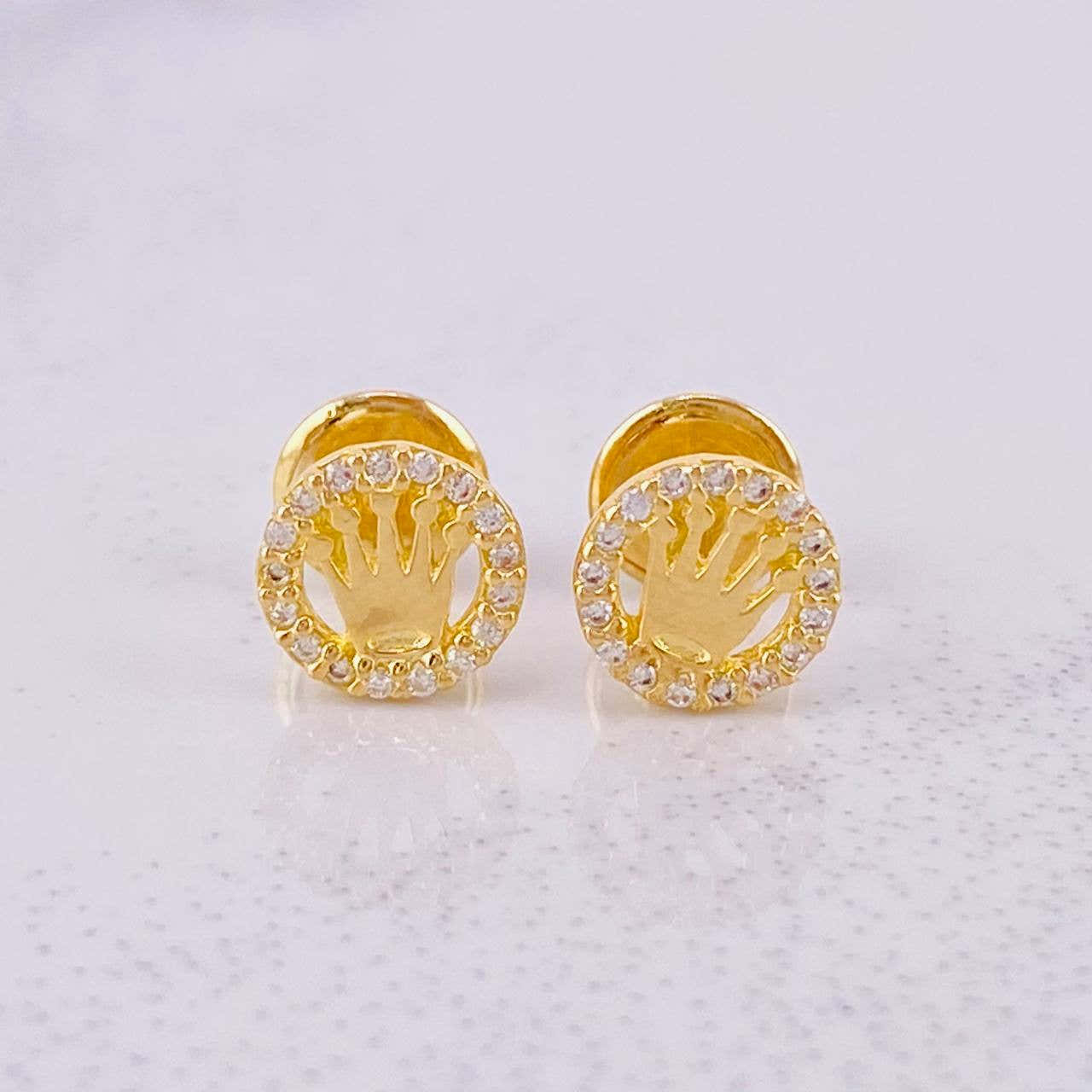 Topos Circulo Corona 0.9g / in / 6.6mm Oro Amarillo 18K