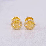 Topos Circulo Corona 0.9g / in / 6.6mm Oro Amarillo 18K
