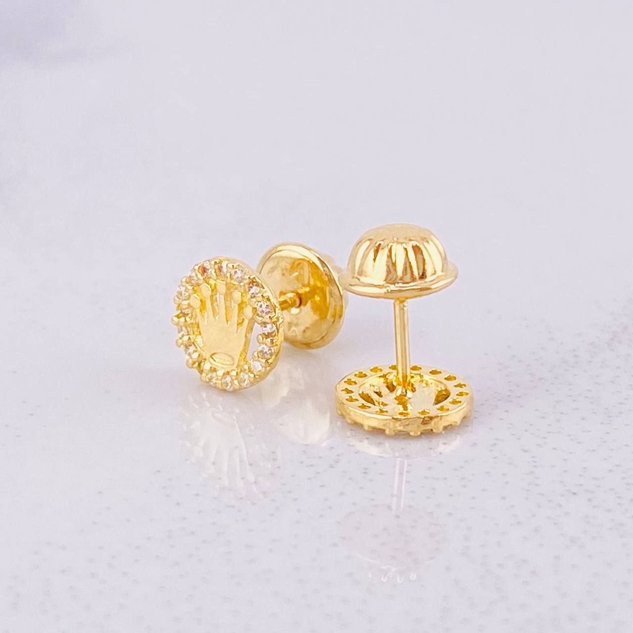 Topos Circulo Corona 0.9g / in / 6.6mm Oro Amarillo 18K
