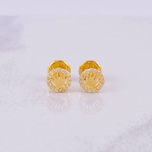 Topos Circulo Corona 0.75g / in / 5.8mm Oro Amarillo 18K