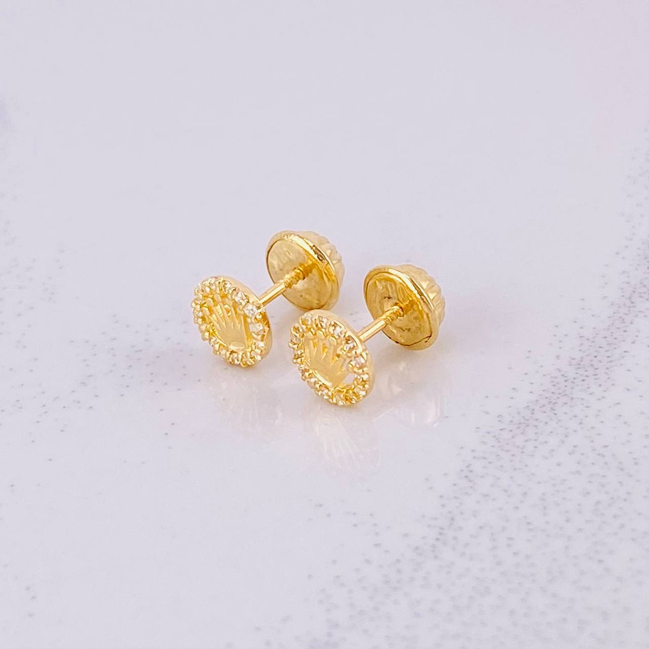 Topos Circulo Corona 0.7g / in / 5.7mm Oro Amarillo 18K