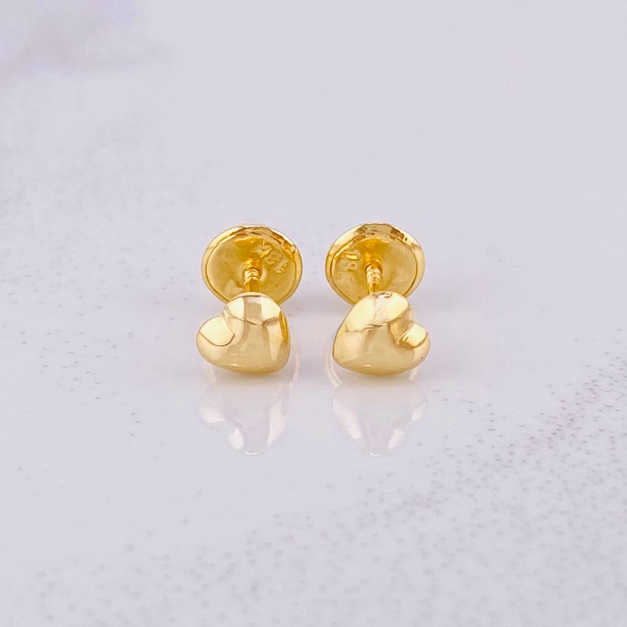 Topos Corazón 0.45g / in / 4.9mm Oro Amarillo 18K