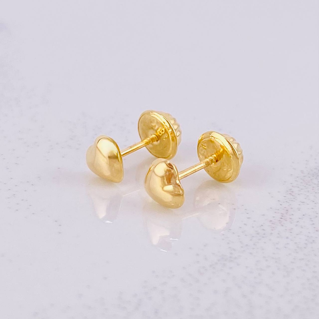 Topos Corazón 0.45g / in / 4.9mm Oro Amarillo 18K