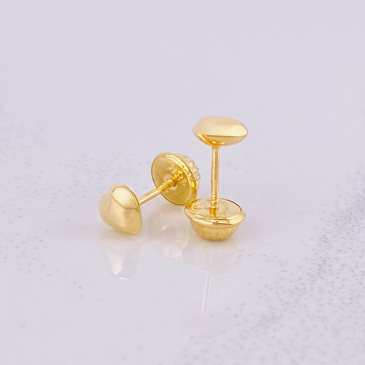 Topos Corazón 0.45g / in / 4.9mm Oro Amarillo 18K