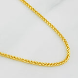 Cadena Franco 2.8g / 24 in / 1.52mm Oro Amarillo 18K