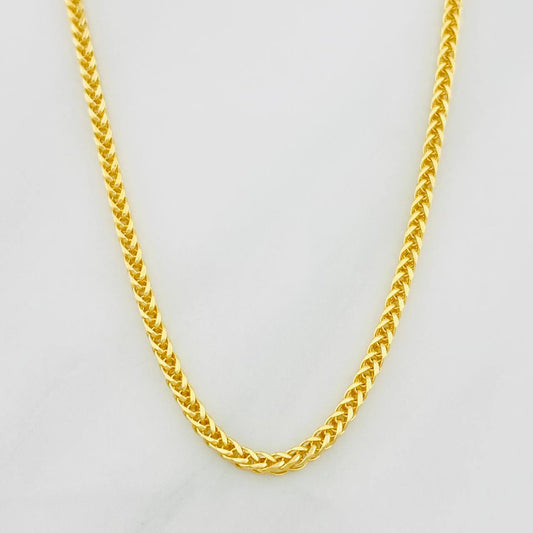 Cadena Franco 2.8g / 24 in / 1.52mm Oro Amarillo 18K