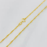 Cadena Singapur 1.25g / 24 in / 1.37mm Oro Amarillo 18K