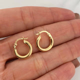 Candongas Jass 1.35 g / 1/2 in Oro Amarillo 18K