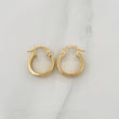 Hoop Earrings Tornillo 1.25 g / 1/2 in Yellow Gold 18K