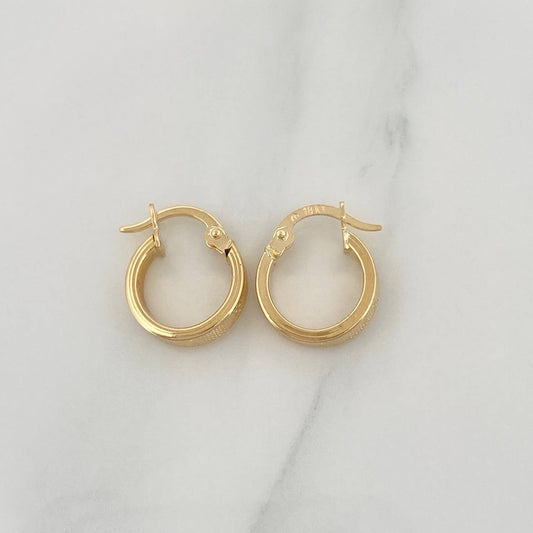 Candongas Tornillo 1.25 g / 1/2 in Oro Amarillo 18K