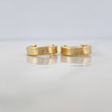 Hoop Earrings Tornillo 1.25 g / 1/2 in Yellow Gold 18K