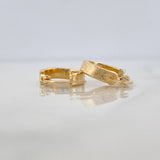 Hoop Earrings Tornillo 1.25 g / 1/2 in Yellow Gold 18K