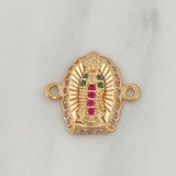 Herraje Virgen De Guadalupe 1.25 g / 1/2 in Oro Amarillo 18K