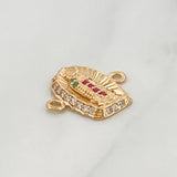 Herraje Virgen De Guadalupe 1.25 g / 1/2 in Oro Amarillo 18K