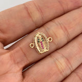 Herraje Virgen De Guadalupe 1.25 g / 1/2 in Oro Amarillo 18K