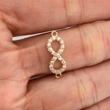 Charm Infinito 1.2 g / 3/4 in Yellow Gold 18K
