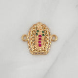 Charm Virgen De Guadalupe 1.15 g / 1/2 in Yellow Gold 18K