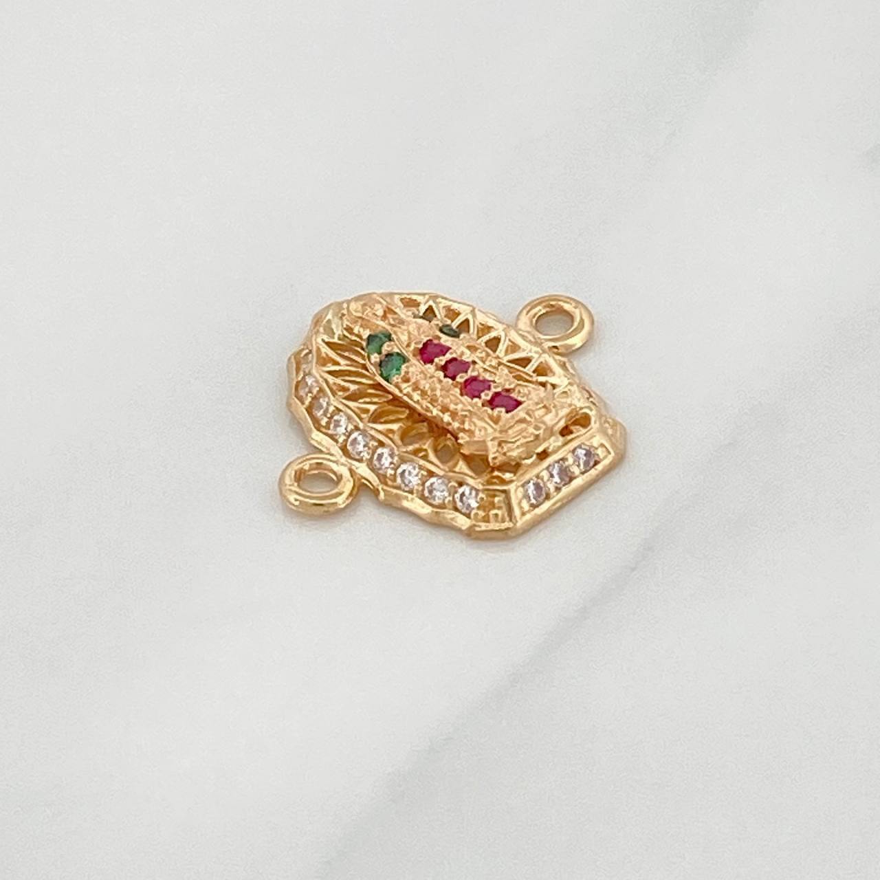 Charm Virgen De Guadalupe 1.15 g / 1/2 in Yellow Gold 18K