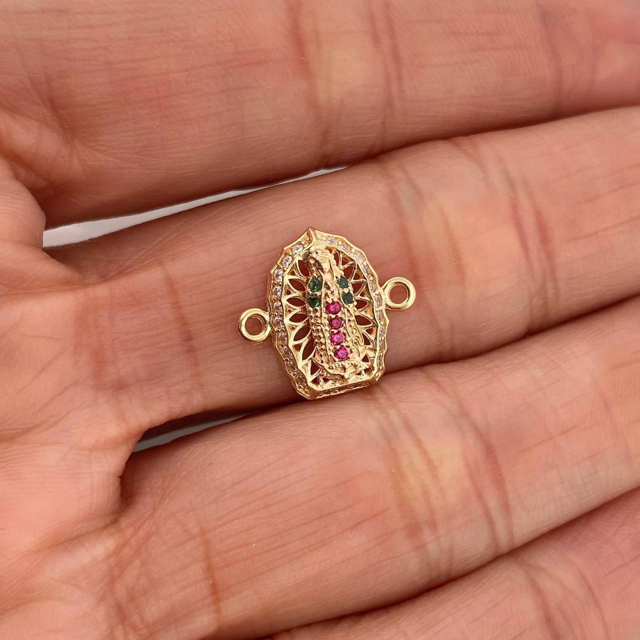 Charm Virgen De Guadalupe 1.15 g / 1/2 in Yellow Gold 18K