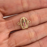 Charm Virgen De Guadalupe 1.15 g / 1/2 in Yellow Gold 18K