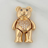 Articulated Bear Pendant 12.35 g / 1 1/4 in Yellow Gold 18K