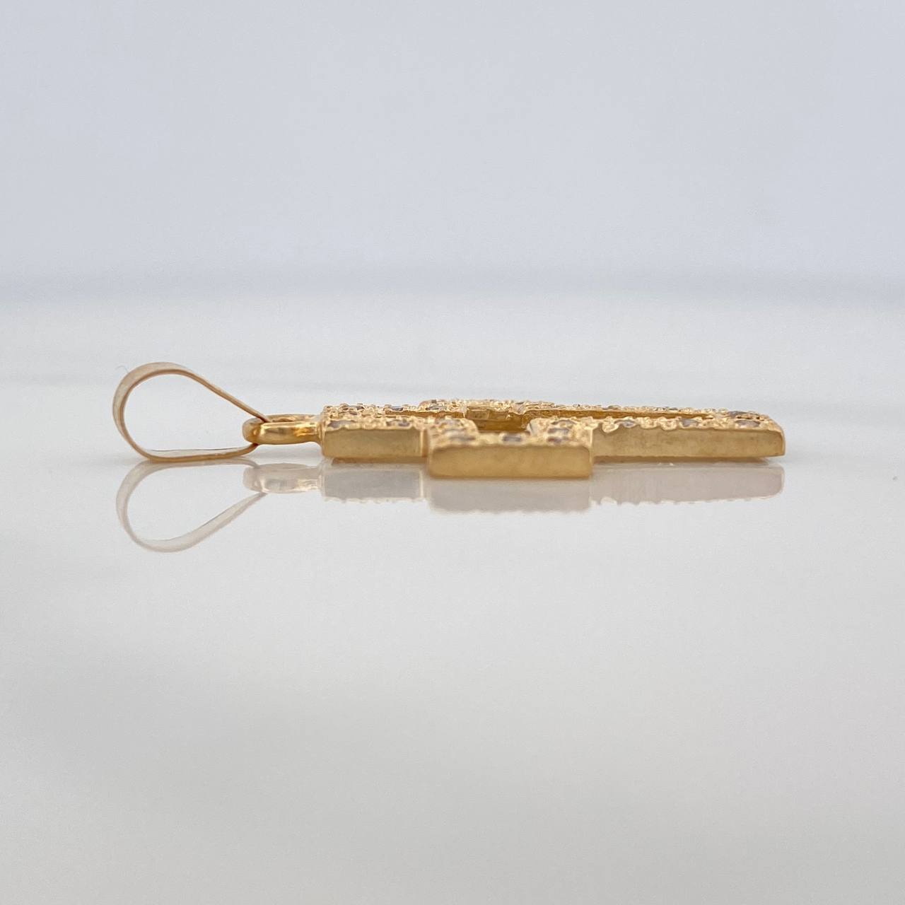 Dije Cruz Silueta 2 g / 1 1/4 in Oro Amarillo 18K