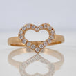 Heart Silhouette Ring 2.45 g / T8 Yellow Gold 18K