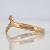 Heart Silhouette Ring 2.45 g / T8 Yellow Gold 18K