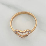 Heart Silhouette Ring 2.45 g / T8 Yellow Gold 18K
