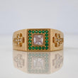 Square Crosses Ring 6.5 g / T11 Yellow Gold 18K