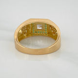 Square Crosses Ring 6.5 g / T11 Yellow Gold 18K