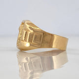 Horse Seal Ring 3.2 g / T8 3/4 Yellow Gold 18K